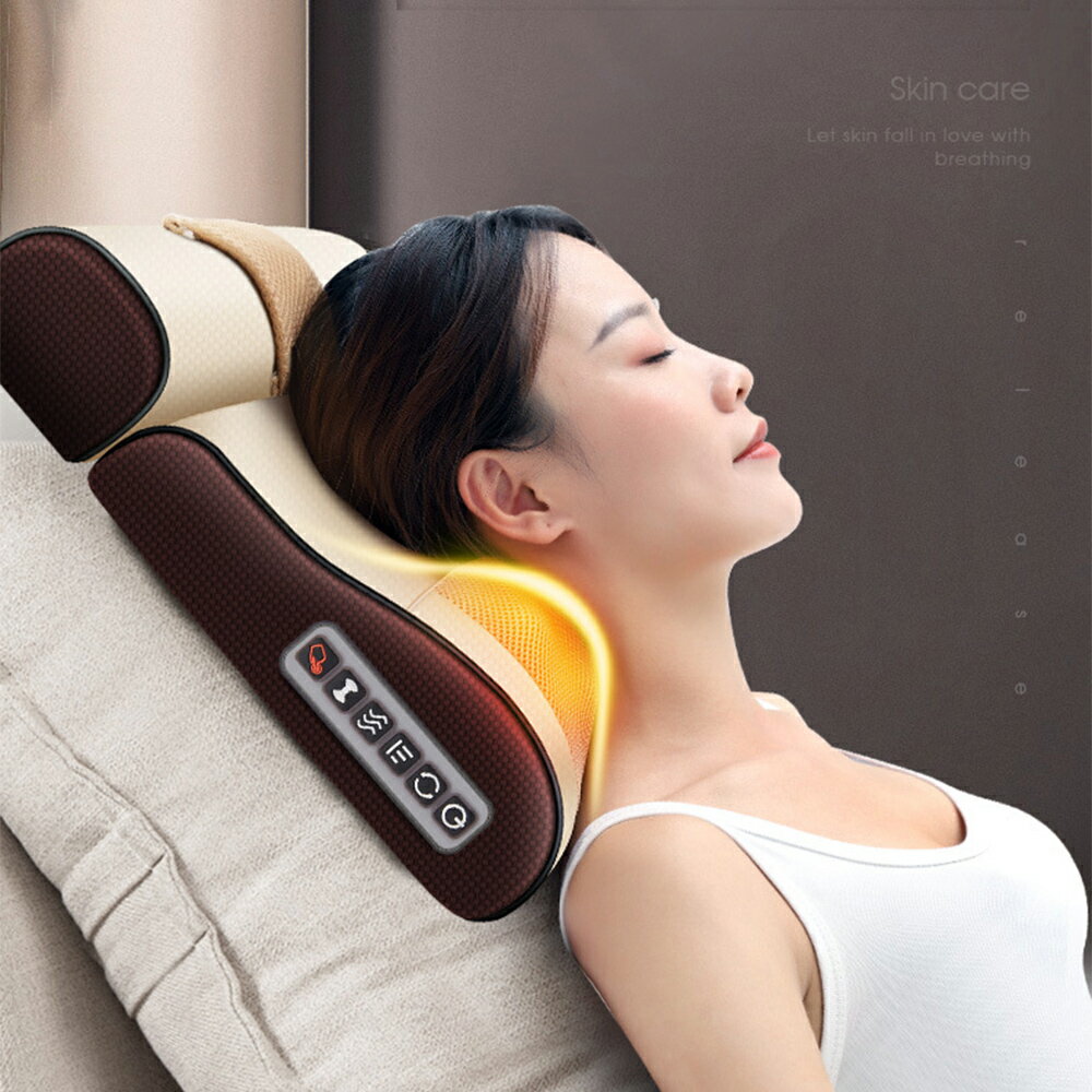 【CS22】多功能加熱震動全自動頸椎按摩枕