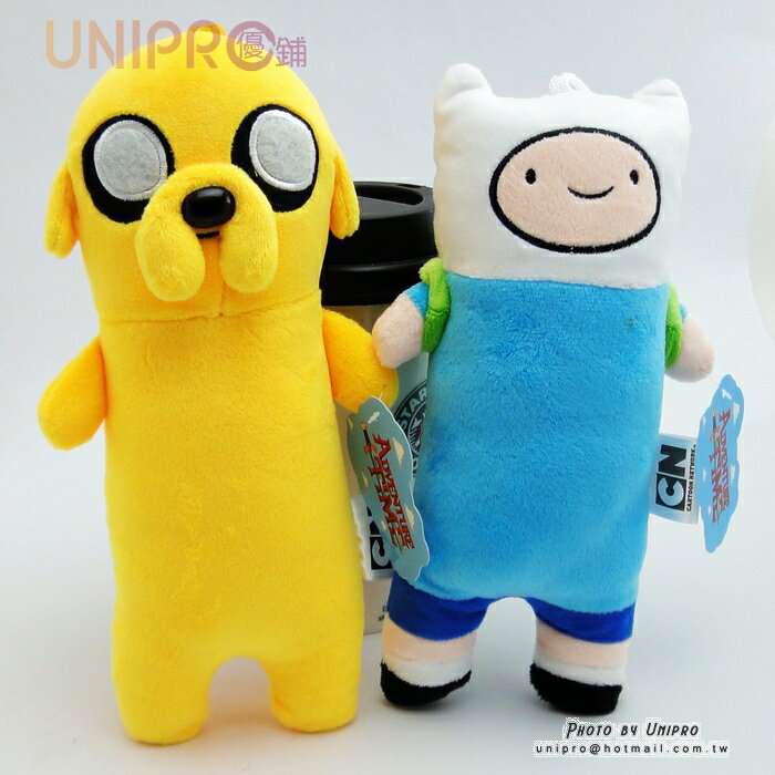 【UNIPRO】探險活寶 adventure time Q版老皮 阿寶 7吋 長抱枕 午安枕 玩偶 娃娃 正版授權