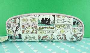 【震撼精品百貨】Chip N Dale 奇奇蒂蒂松鼠 筆袋-白漫畫 震撼日式精品百貨