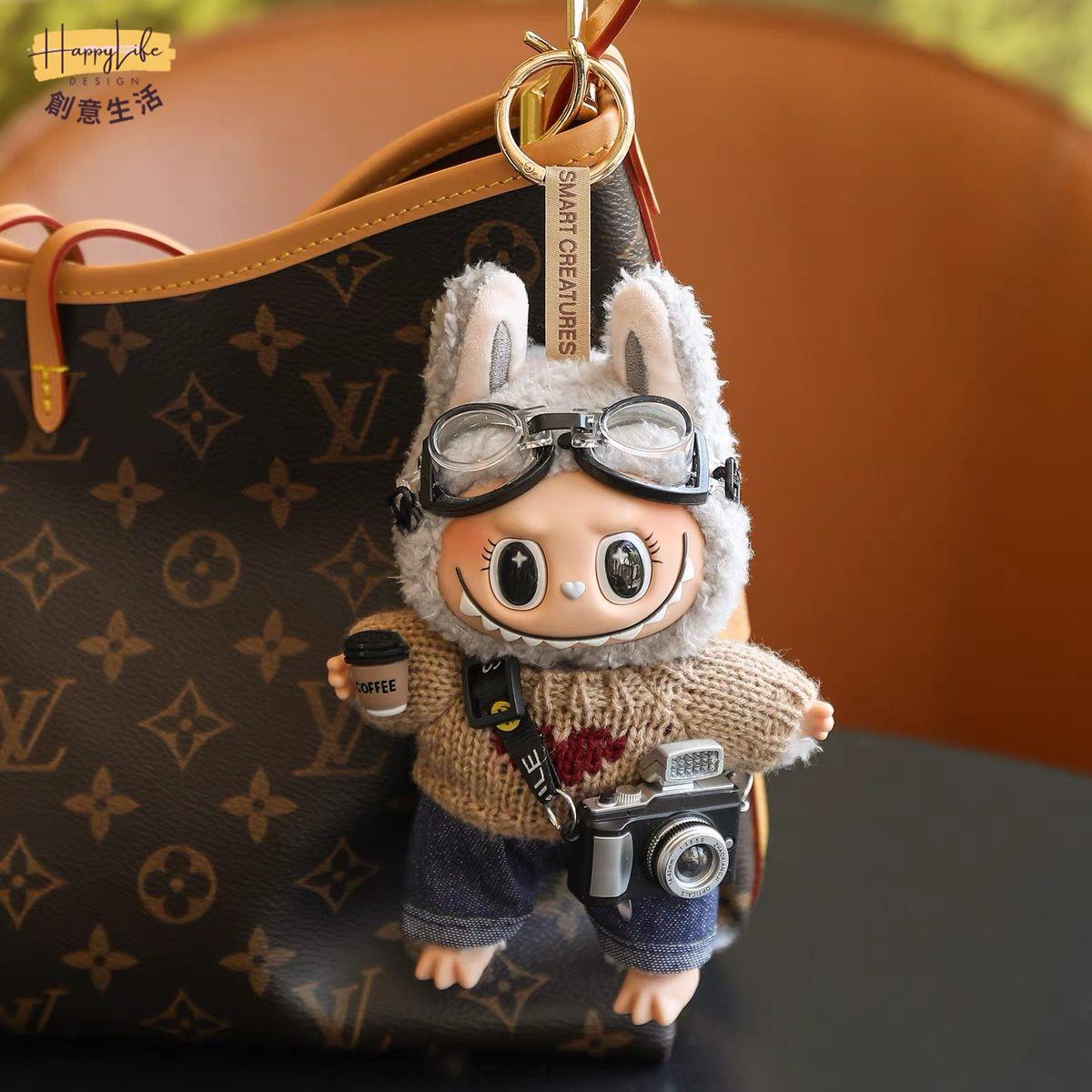 泡泡瑪特 Labubu拉布布 掛件 毛絨公仔搪膠玩偶包包掛飾女生禮物[PP0517011]【店長推薦】