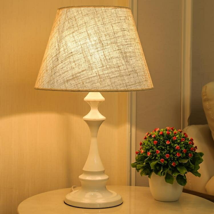 桌燈檯燈床頭燈北歐美式客廳簡約現代創意溫馨遙控臥室床頭柜燈 免運開發票
