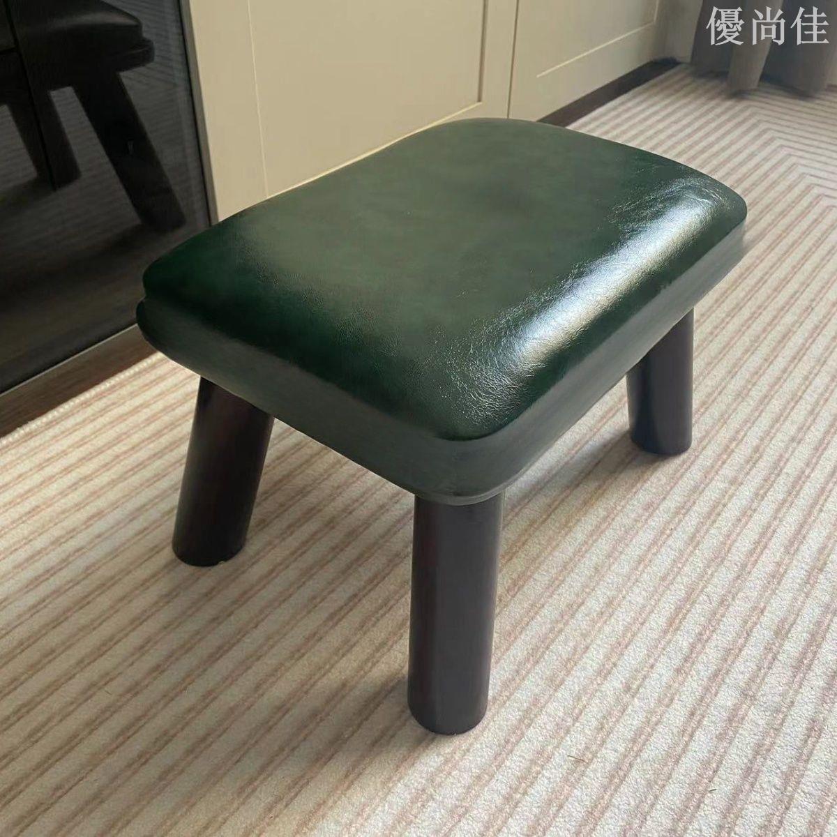 實木小凳子北歐軟包凳客廳家用茶幾凳換鞋凳時尚矮凳板凳簡約小凳