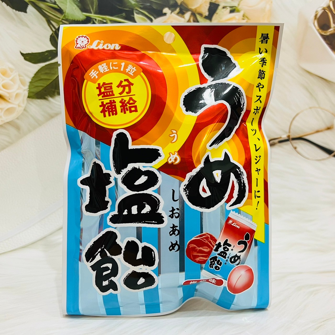 日本 LION 獅王 系列糖果~日本 Lion 獅王 梅鹽味糖 80.5g 鹽糖 梅鹽糖 梅味糖｜全店$299 全家取貨免運｜滿額折500｜APP下單最高賺19%點數⚡