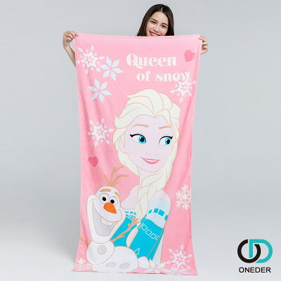 【ONEDER旺達】Disney迪士尼 冰雪奇緣大浴巾 FZ-DC007