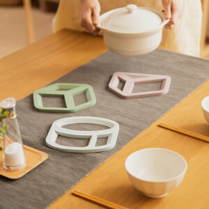 EASY KITCHEN 3D立體矽膠隔熱墊 (圓柱/方塊/三角) 鍋墊 餐桌 廚房