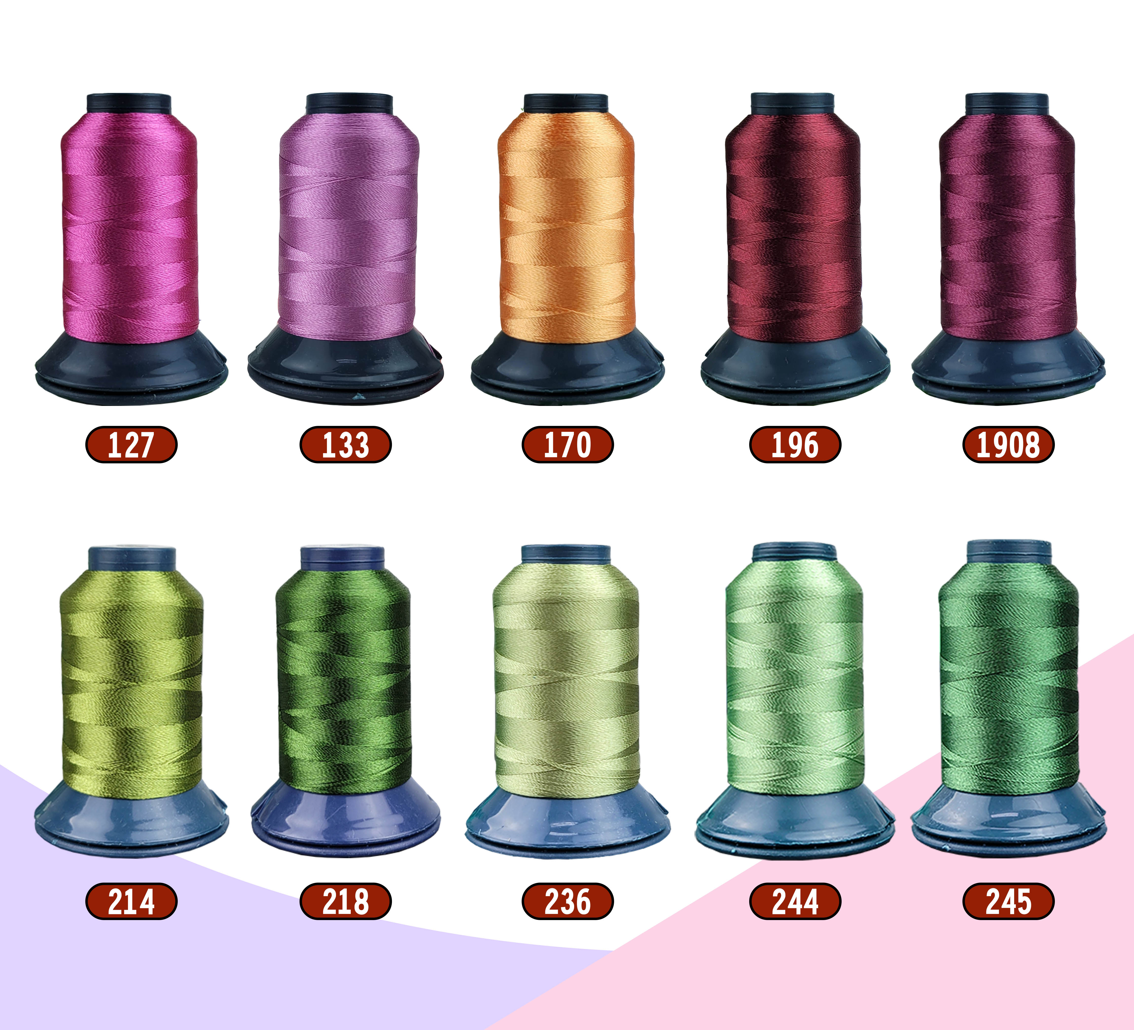 聚酯刺繡線 120D/2 500M 韌性、光柔度佳 刺繡線、車縫線 單顆 / 1入