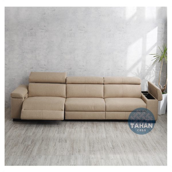 達克米色四人座電動沙發 1