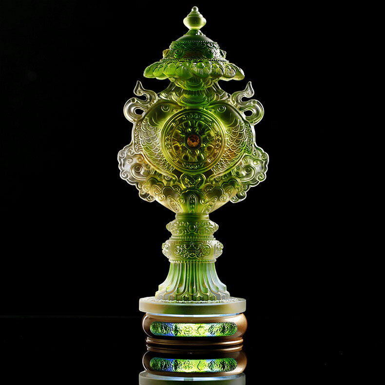 藏傳佛教用品八吉祥擺件法器供品密宗法器琉璃吉祥八寶合集