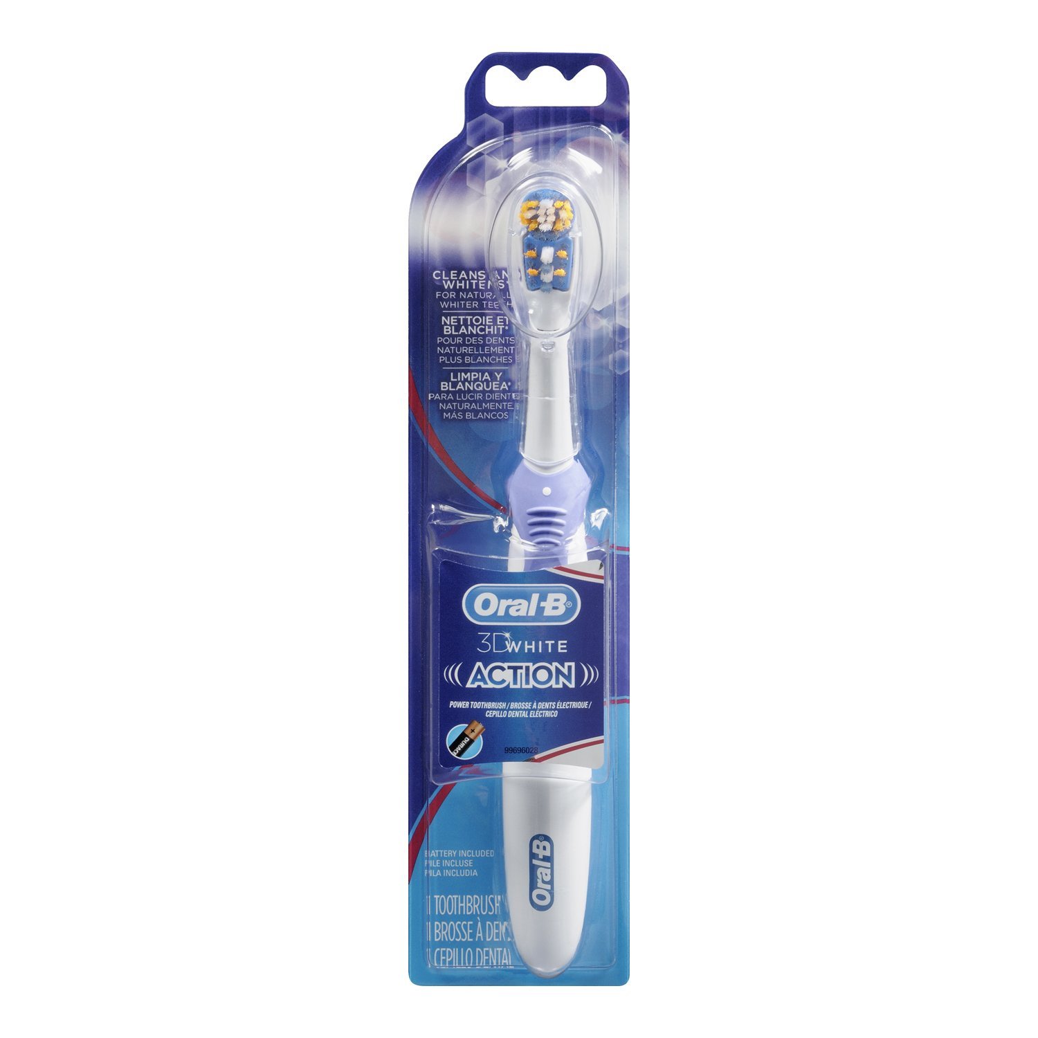 [現貨1組出清dd] Oral-B 3D White Action 電池式 電動牙刷 1入 Power Toothbrush_GG3