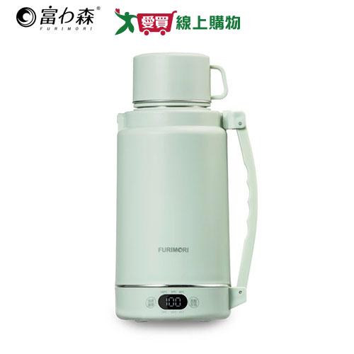 FURIMORI富力森 1.2L全電壓側提把溫控電熱水杯 綠 FU-K1210A【愛買】