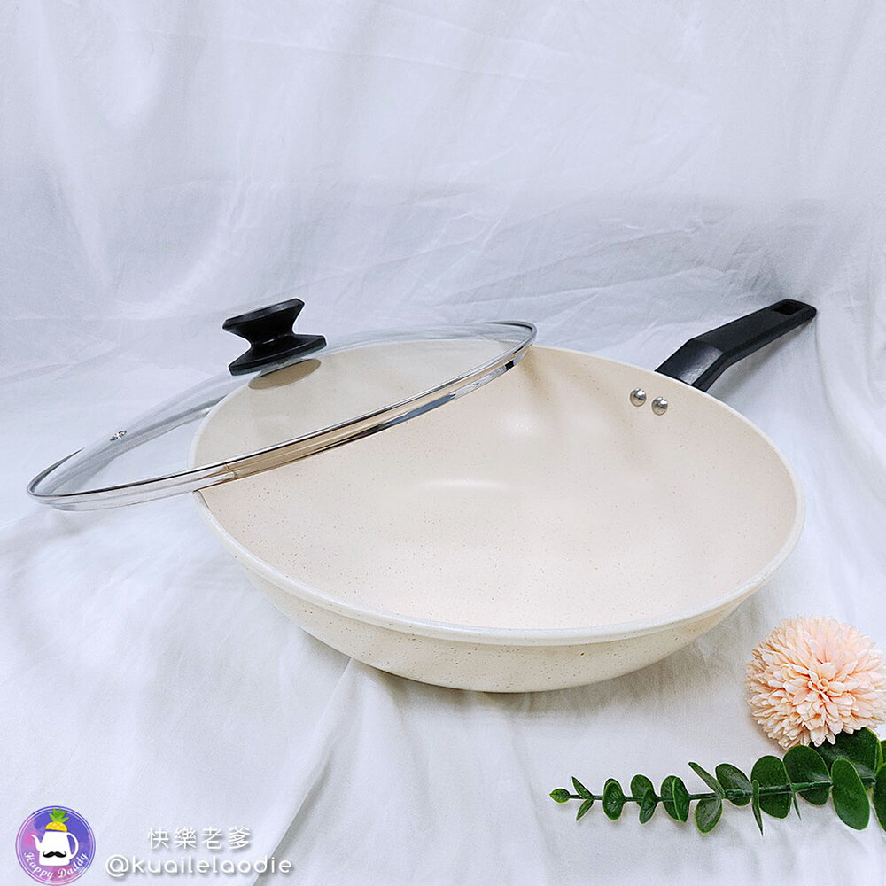 【西華】32cm瑪格麗特不沾炒鍋(含蓋) ASW-MG32 2