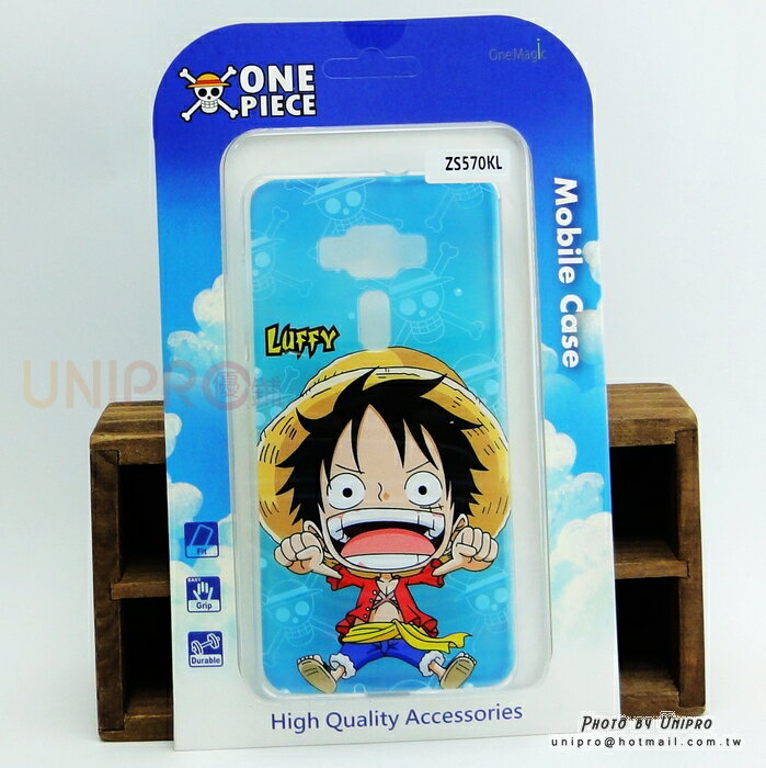 【UNIPRO】華碩 ZenFone 3 Deluxe 海賊王 One Piece Q版魯夫 TPU 手機殼 正版授權 ZS570KL