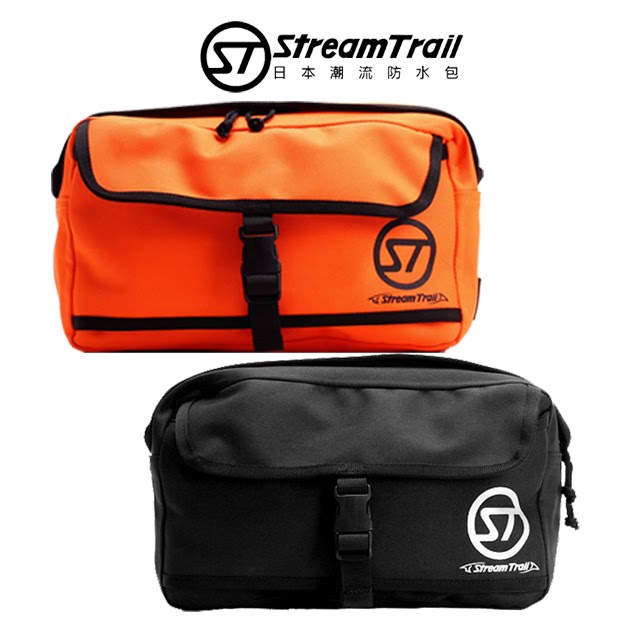 高機能性【Stream Trail】AP防水腰包 輕量化 防水拉鏈 休閒旅行 包包 小包 單肩包 斜背包 防水包