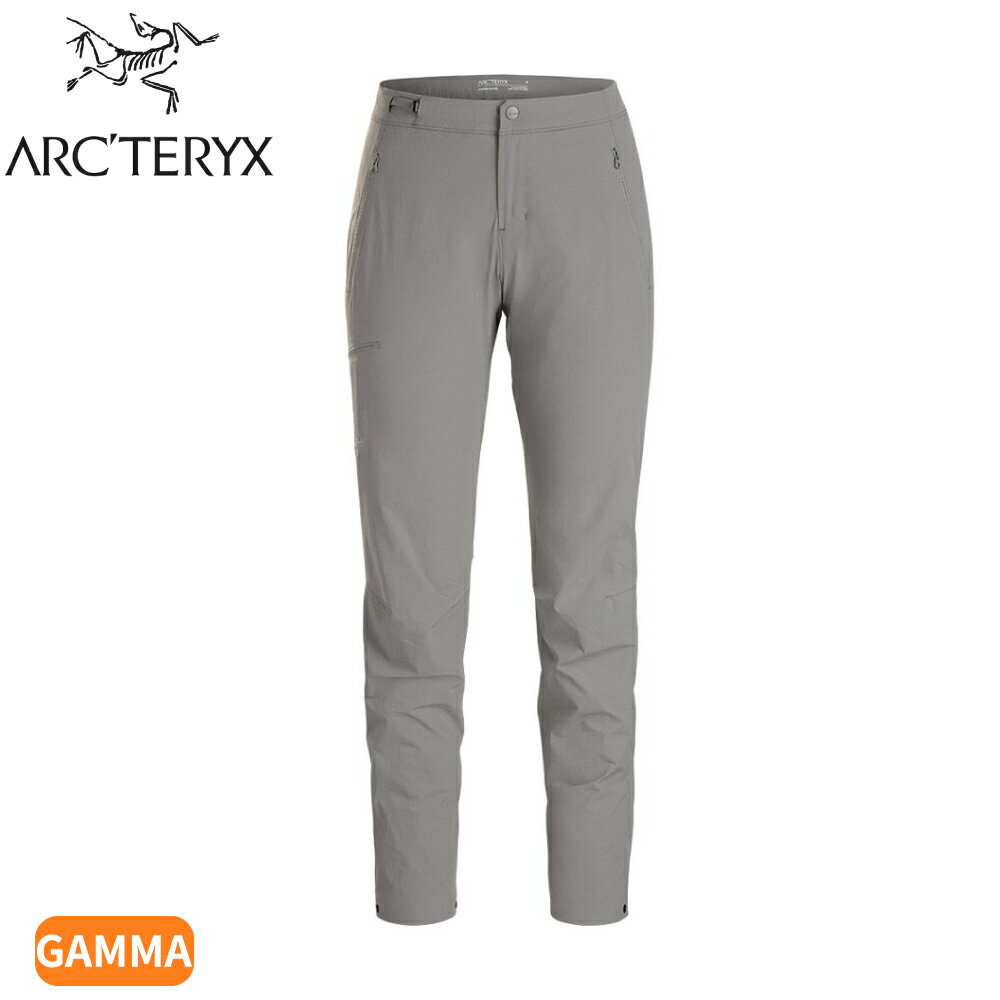 【ARC'TERYX 始祖鳥 女 Gamma輕量軟殼長褲《太空灰》】X000007064/休閒長褲/健行褲/登山褲