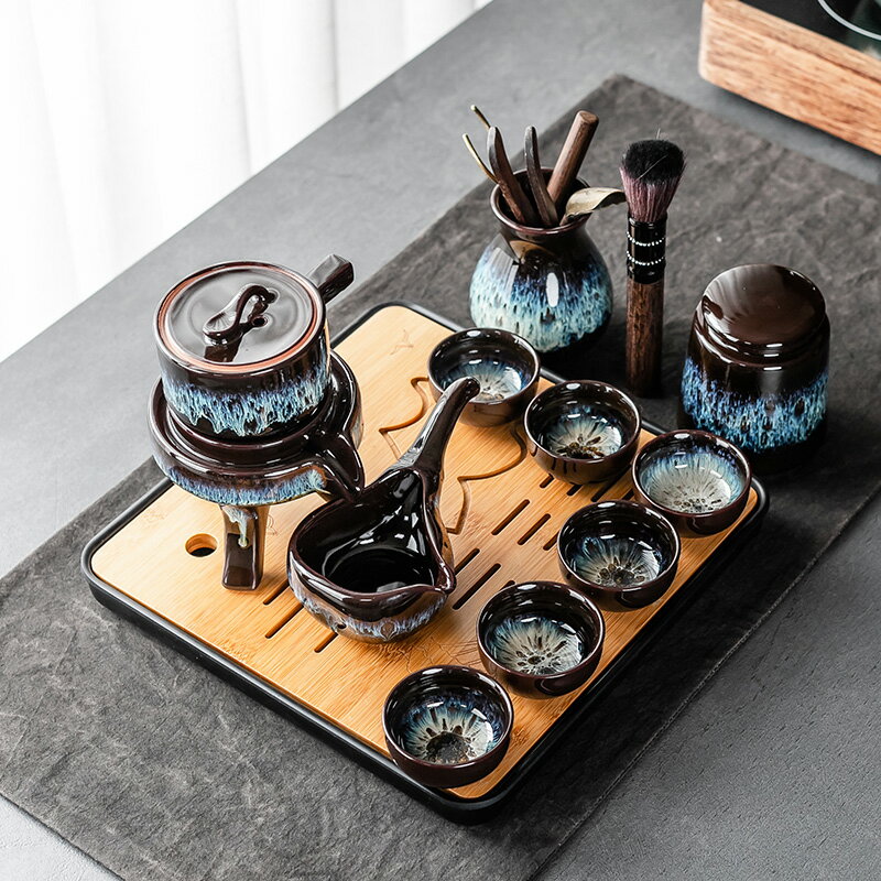 功夫茶具小套裝日式家用簡約客廳陶瓷泡茶壺茶杯會客辦公茶臺茶盤