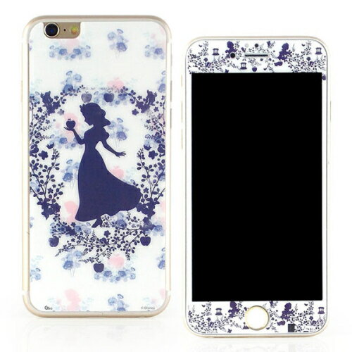 【Disney 】iPhone 6 plus 強化玻璃彩繪保護貼-公主 3