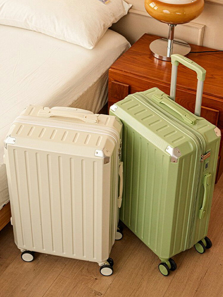 行李箱女2023新款高顏值男學生可充電登機拉桿箱24寸密碼旅行箱子