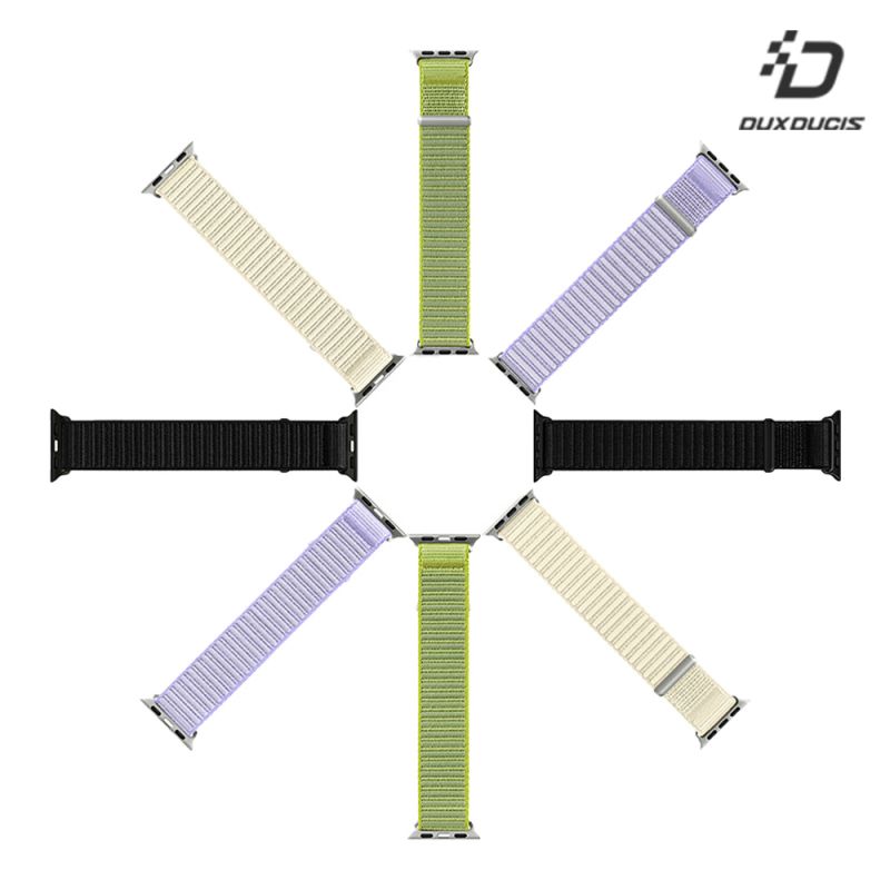 DUX DUCIS Apple Watch (38/40/41/42(十代)mm) (42/44/45/46/49mm) YE 尼龍編織錶帶 手錶帶 表帶 回環表帶 長度自由調整