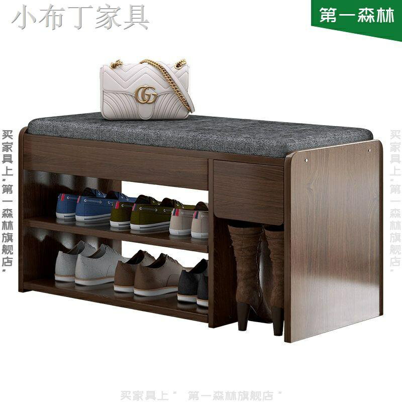 ☽۞鞋架簡易家用門口可坐式換鞋凳簡易收納小鞋架子進門凳子臥室鞋櫃