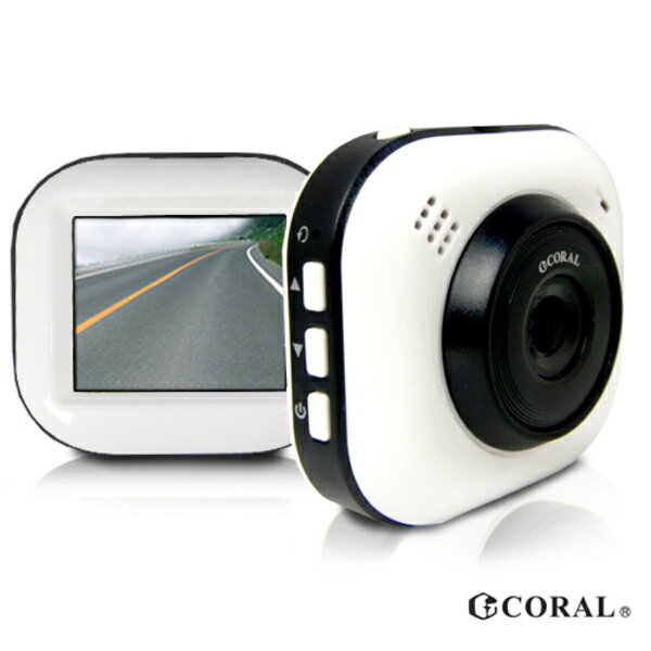CORAL DVR628P 1.8吋小巧時尚造型 FHD 1080P 熊貓眼行車紀錄器 配備停車監[富廉網]