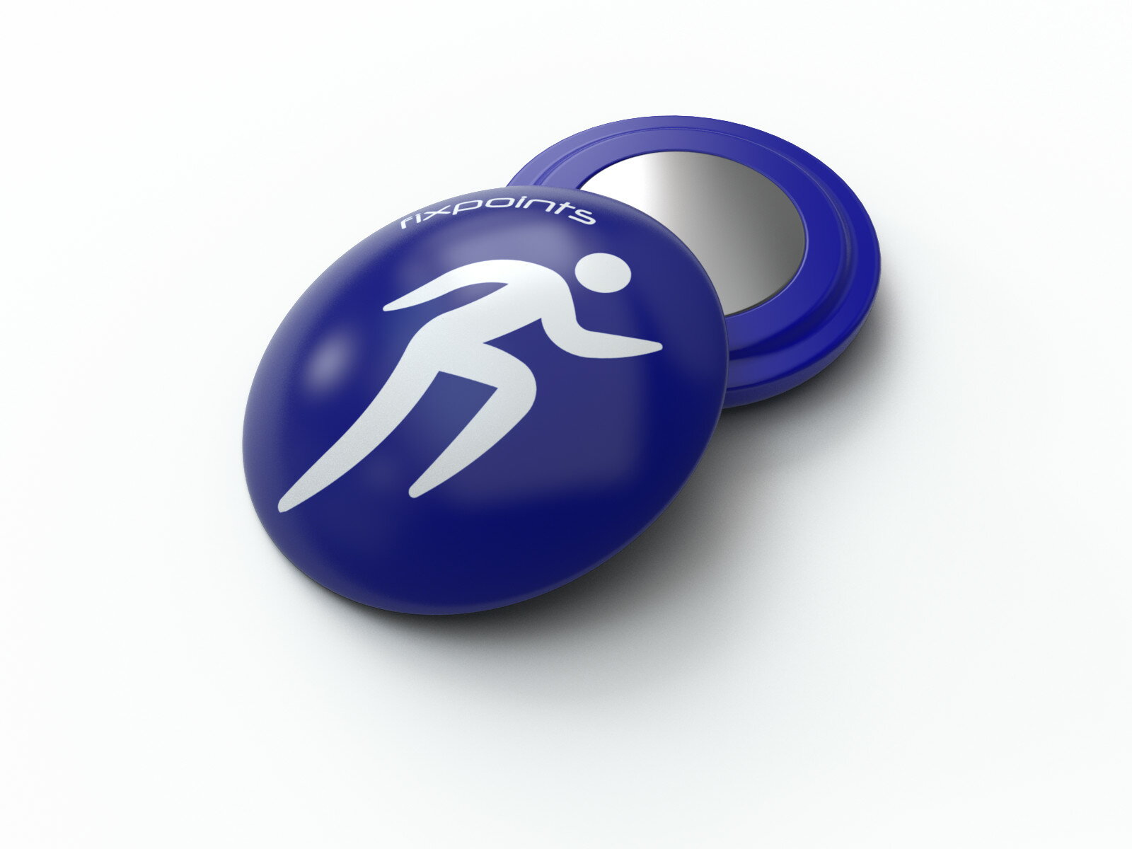 騎跑泳者-德國騛點/Fixpoints號碼布磁扣 (藍色跑者)