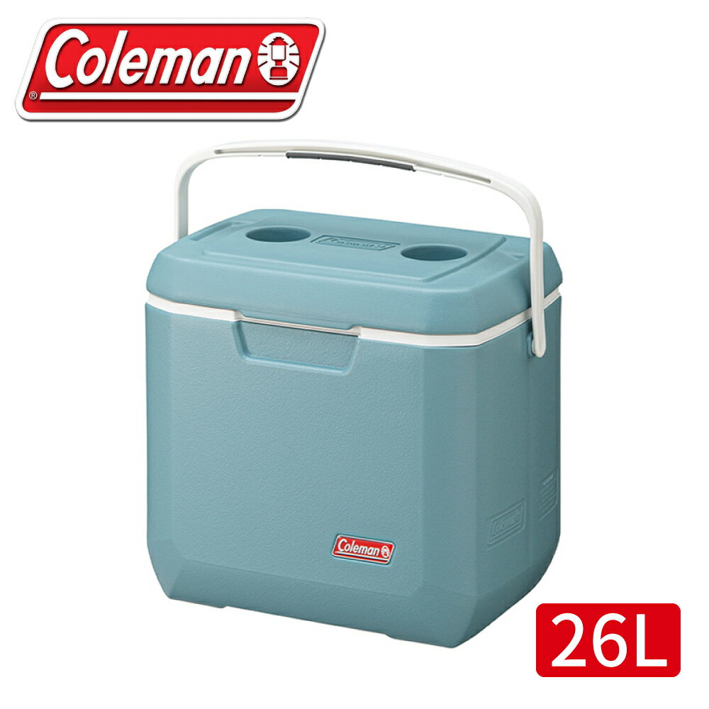 【Coleman 美國 26L XTREME 手提冰箱《薄霧藍》】CM-38452/行動冰箱/冰桶/保冰箱