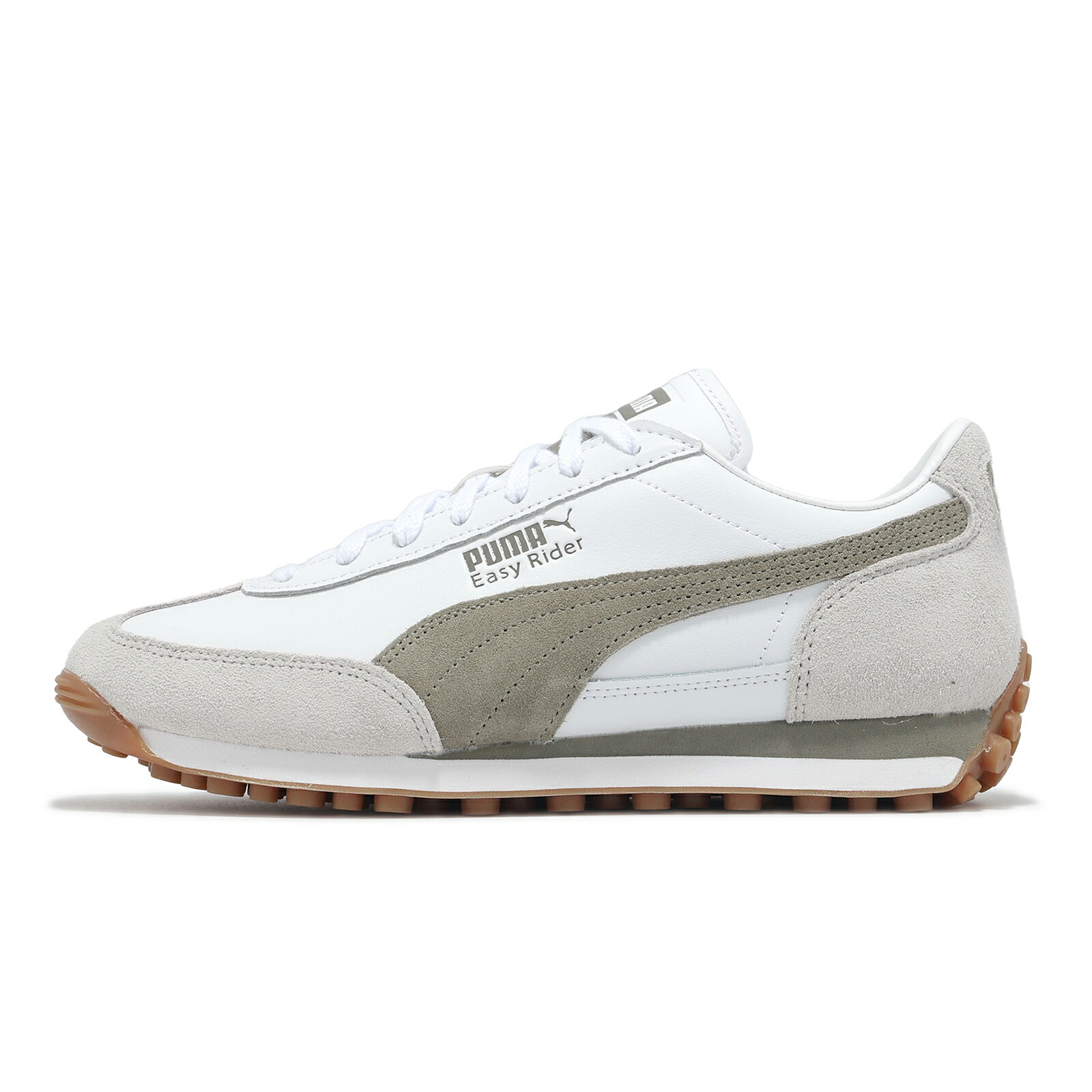Puma 休閒鞋 Easy Rider Mix 男鞋 女鞋 白 綠 膠底 復古 麂皮 拼接 情侶鞋 39902506