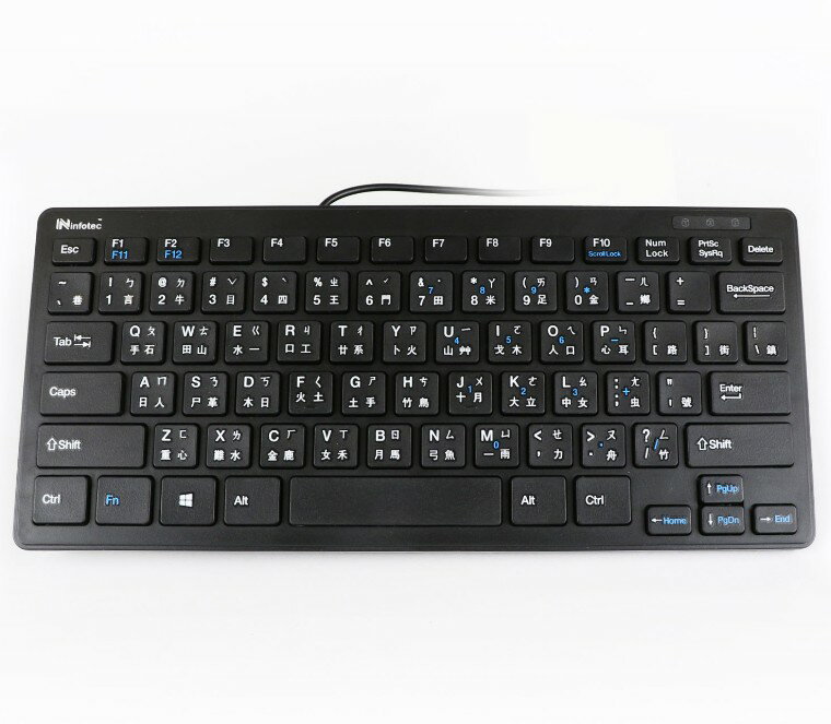 INFOTEC KB101 USB KB-101 有線薄型迷你鍵盤 鍵盤