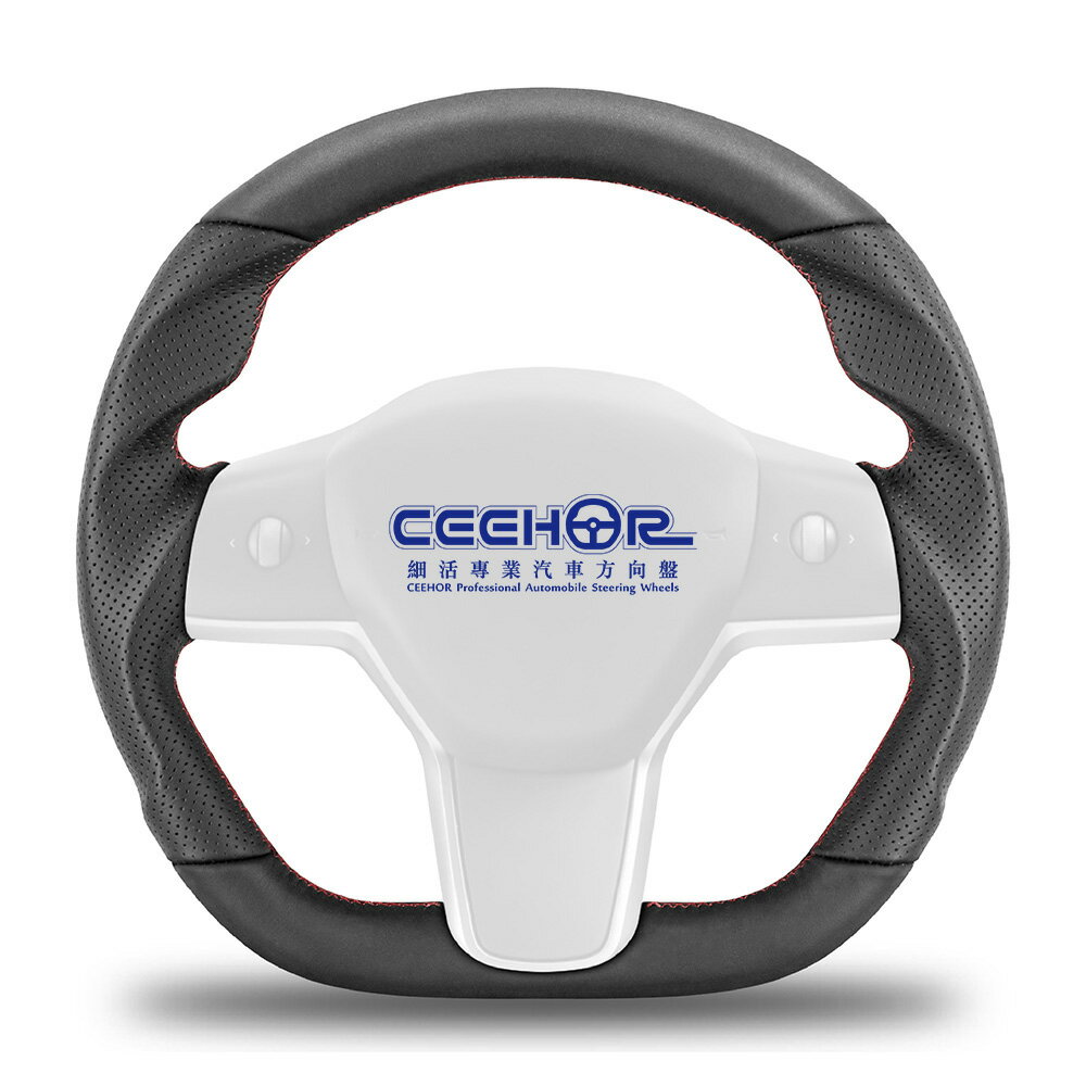 [細活方向盤] 全牛皮款 MODEL 3 MODEL Y TESLA 特斯拉 變形蟲方向盤