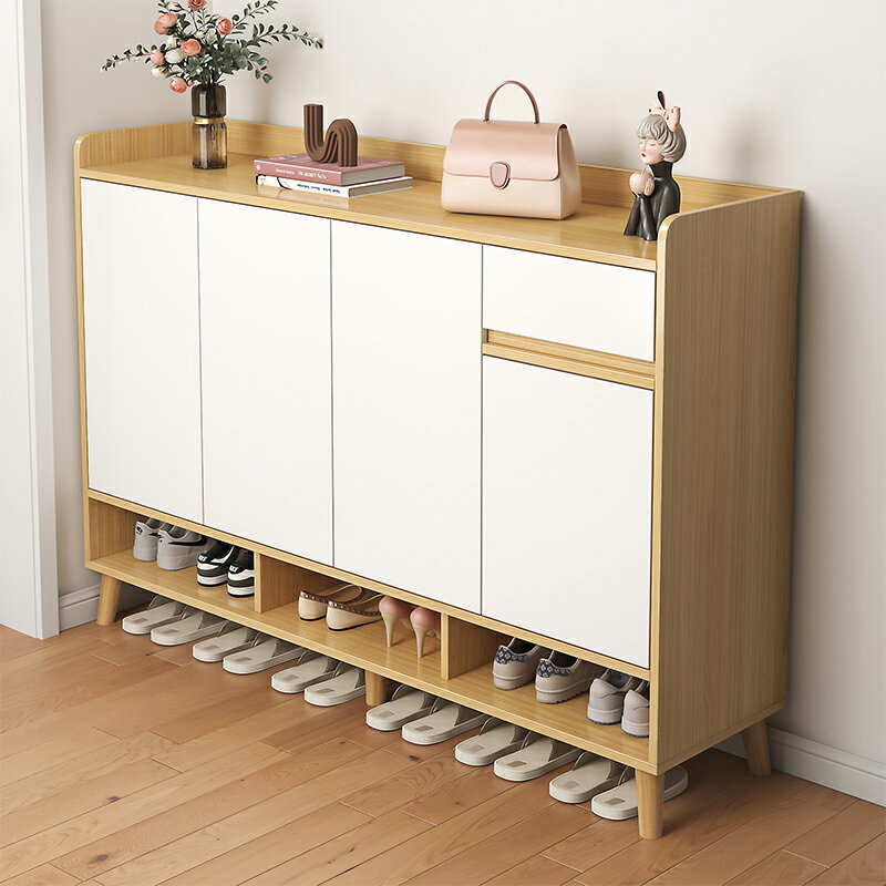 【幸福驛站】簡易鞋櫃家用大容量入戶門口玄關櫃一體靠墻室內好看防塵網紅鞋架