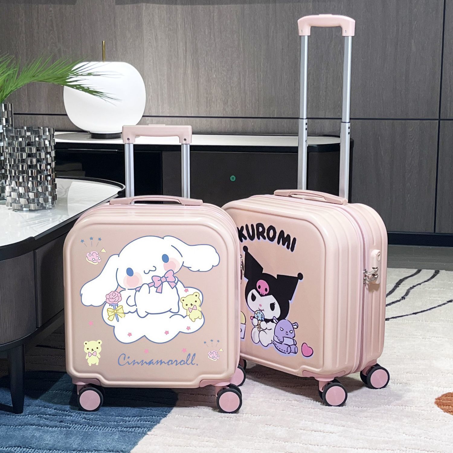 【台灣公司 超低價】兒童行李箱女孩小型輕便18寸登機小學生拉桿箱卡通可坐旅行密碼箱 2