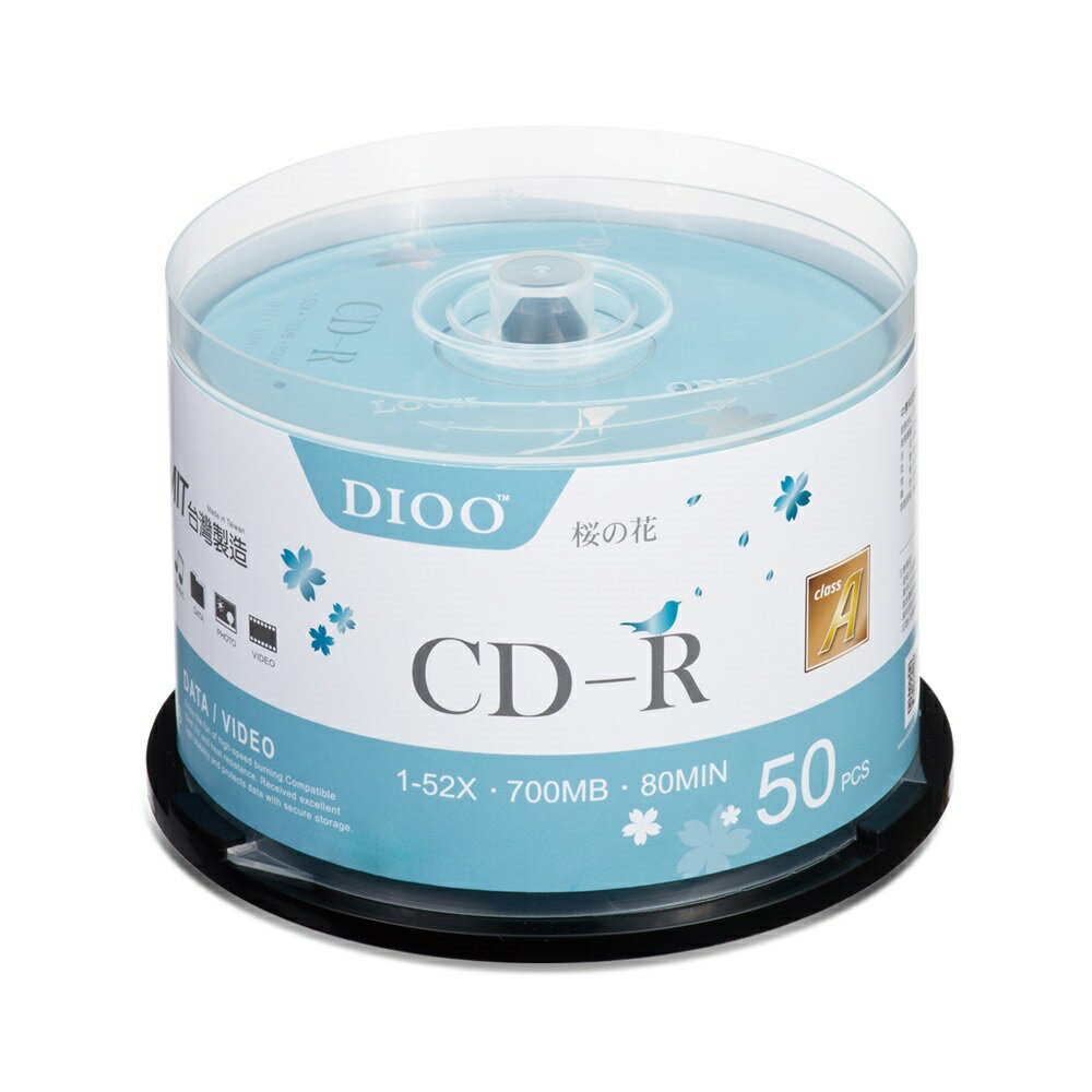 (現貨)DIOO D-MDA025櫻花版 52X CD-R光碟片/700MB/80min(50片)