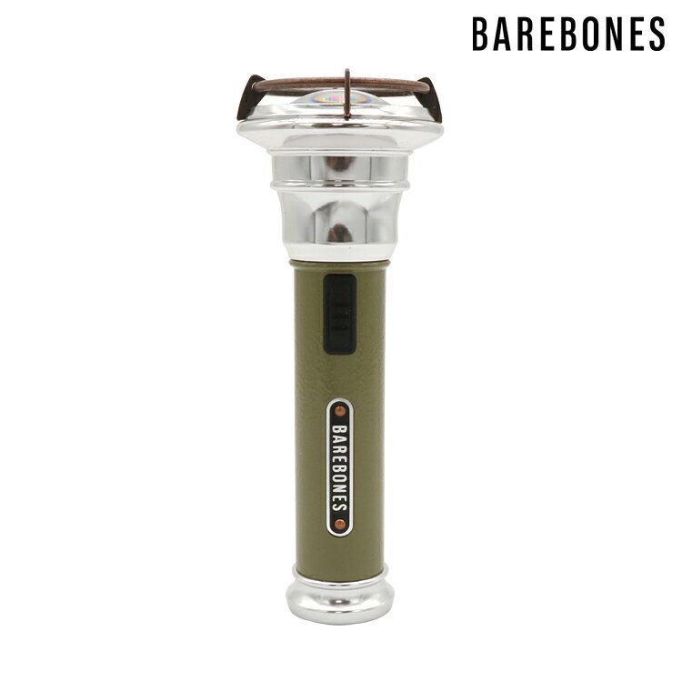 Barebones 手電筒 Vintage Flashlight LIV-290 橄欖綠 / 城市綠洲 (露營燈 燈具 戶外照明 USB充電 照明設備)