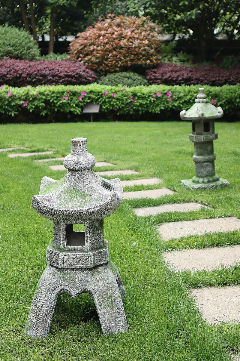 戶外中式別墅庭院LED裝飾石塔亭燈花園布置陽臺擺件創意禪意景觀 4