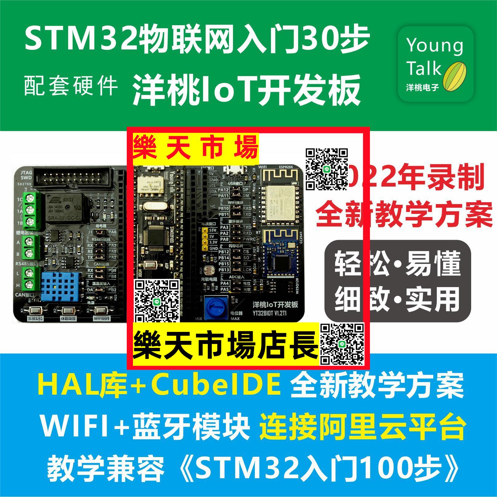 IoT開發板 STM32物聯網入門30步視頻 ARM單片機STM32F103C8T6