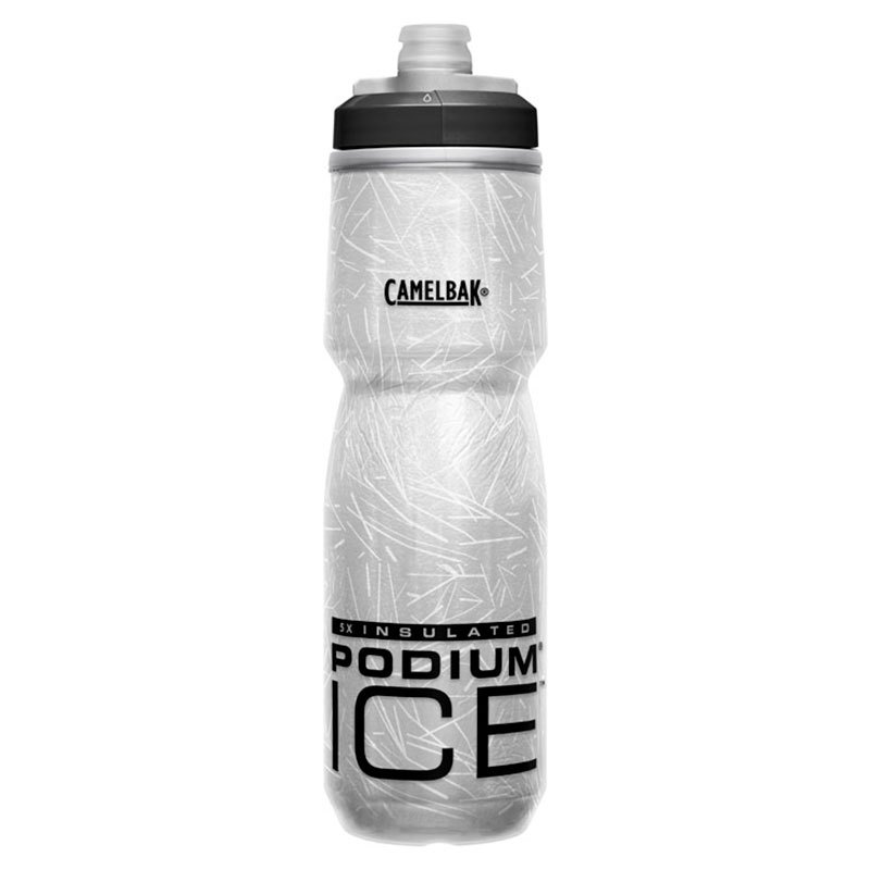 【【蘋果戶外】】美國 Camelbak Podium ice 5X 酷冰保冷噴射水瓶【620ml 】黑 保冷瓶 單車水壺 運動水壺