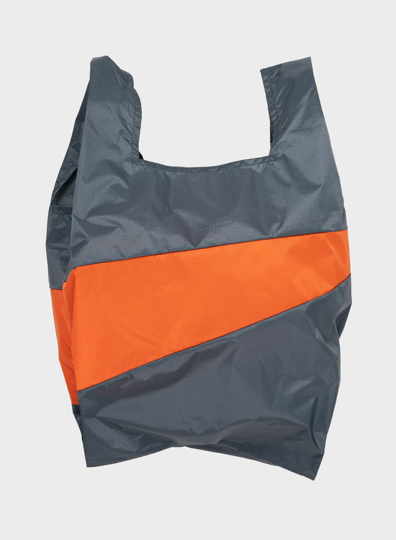 荷蘭 Susan Bijl 防潑水超輕量購物袋 #L (東方墨藍/柿子紅)