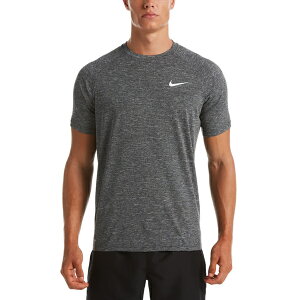 Nike Heather [NESSA589-001] 男 短袖 上衣 T恤 防曬衣 抗UV 運動 訓練 慢跑 麻灰