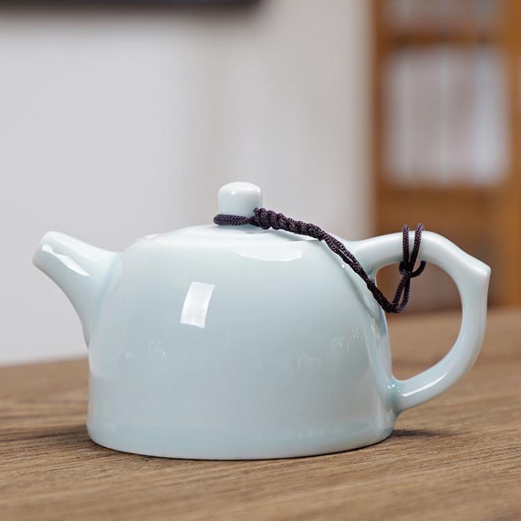 茶壶 哥窯陶瓷茶壺功夫茶具套裝配件家用茶杯茶壺辦公室客廳泡茶器單壺