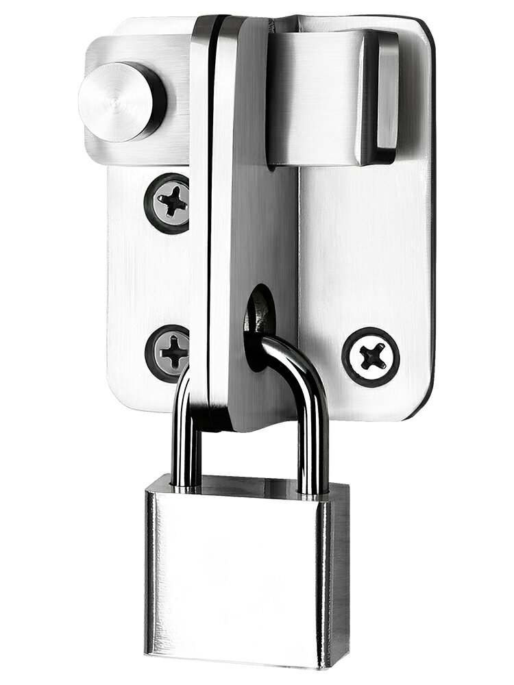 不銹鋼插銷式門栓門鎖木大門老式門搭扣門扣卡扣簡易固定防盜神器