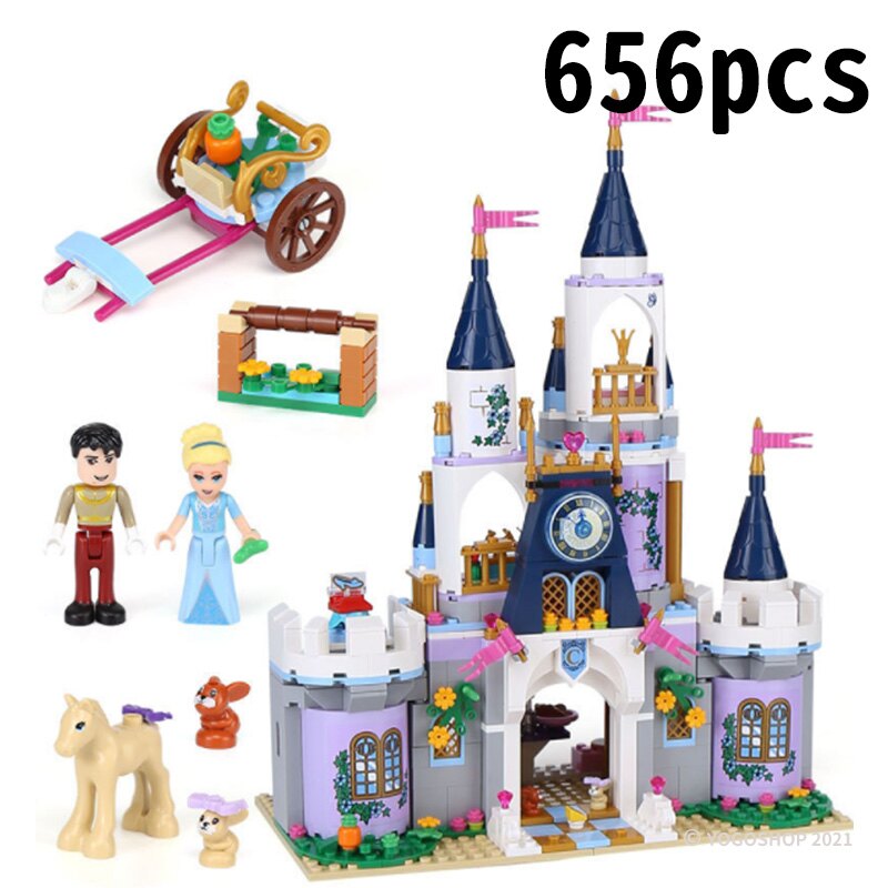 JIEGO 傑高積木 JG312 夢幻城堡積木 約656pcs/一盒入(促1100) 公主系列 魔法城堡 兒童女孩玩具 DIY益智積木 拼裝積木-CF141602
