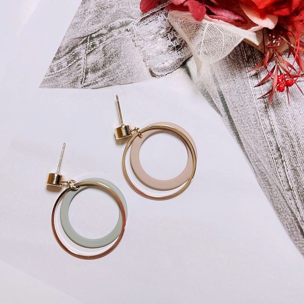 現貨專區｜粉系跳色圓圈耳環(BPE55)｜送禮精選店家★Reyna jewelry 女王飾品 0