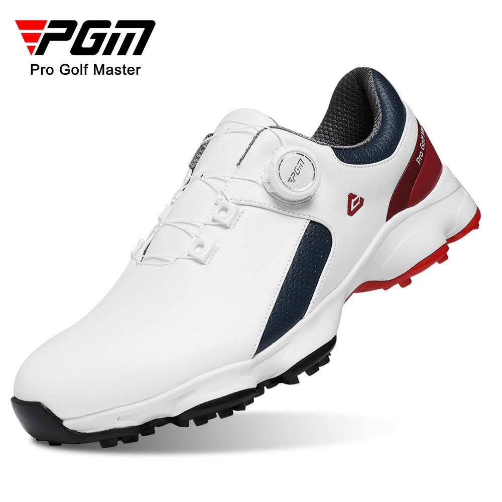 PGM 高爾夫球鞋男士舒適緩震運動鞋旋鈕鞋帶男鞋防水防滑golf鞋子