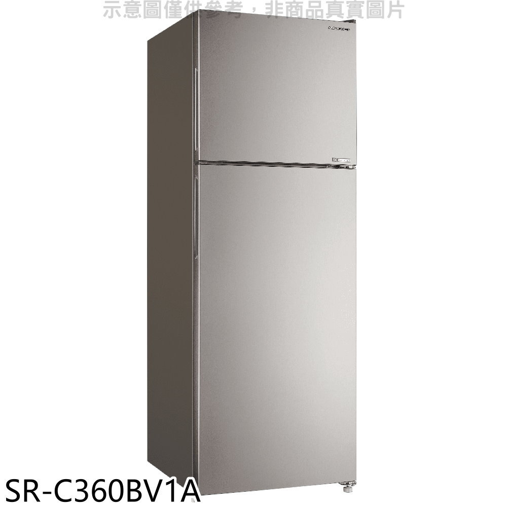 APP下單4%點數★SANLUX臺灣三洋【SR-C360BV1A】360公升雙門變頻冰箱(含標準安裝)