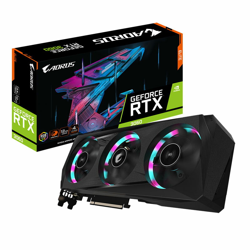 券折$300】GIGABYTE 技嘉AORUS GeForce RTX 3060 ELITE 12G (rev. 2.0