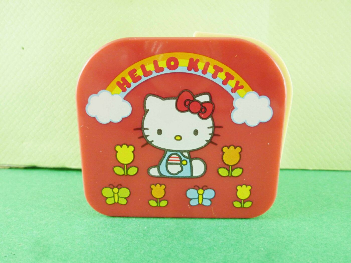 【震撼精品百貨】Hello Kitty 凱蒂貓 頭型膠台-紅金香 震撼日式精品百貨