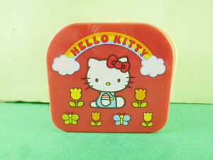 【震撼精品百貨】Hello Kitty 凱蒂貓 頭型膠台-紅金香 震撼日式精品百貨
