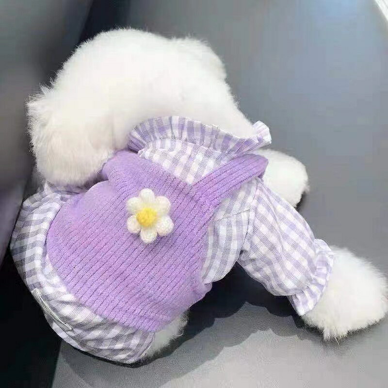 狗狗衣服春秋冬裝貓咪衣服可愛襯衫毛衣兩件套泰迪小型犬寵物衣服