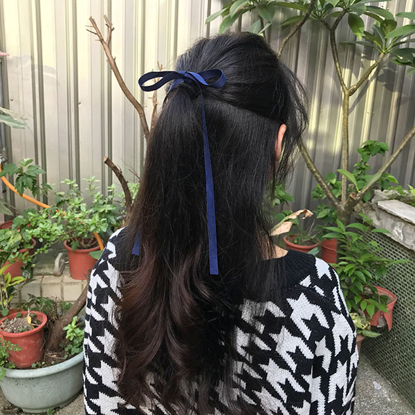 超長 蝴蝶結 緞面 髮圈 髮帶 髮繩 緞帶 韓國 髮飾 明星款 韓劇 百搭 聖誕節 跨年 過年 情人節 洋裝 ANNA S. 7