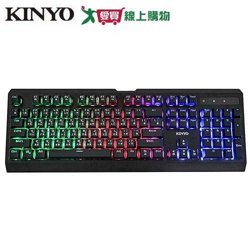 KINYO 青軸輕機械發光鍵盤GKB3200【愛買】
